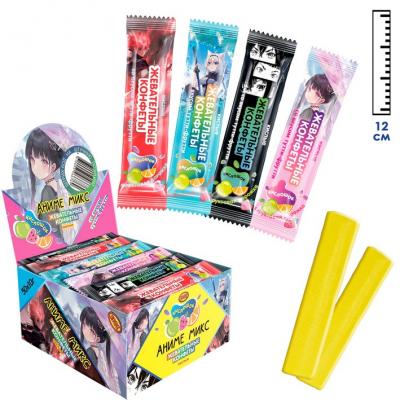 Жевательная конфета Кислошок Аниме микс со вкусом тутти-фрутти (Россия) 10г