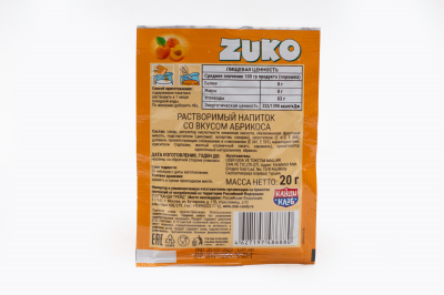 Растворимый напиток ZUKO Абрикос 20 гр