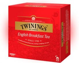 Чай Twinings черный Английский завтрак, короб (50 пак.) 100 гр
