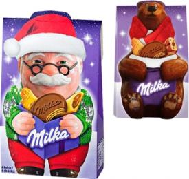 Подарочный набор Milka Микс Дед Мороз и Медведица 152 грамма