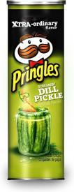 Чипсы Pringles Screamin Dill Pickle Маринованный Огурчик 158 грамм