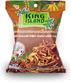 Кокосовые чипсы KING ISLAND в кофейной глазури (40 грамм)