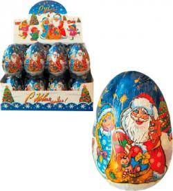 Яйцо из кондитерской глазури Шоколадная Компания Новогодняя Сказка с сюрпризом 20 гр