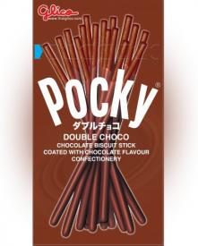 Бисквитные палочки Pocky в шоколадной глазури Дабл Чоко 47 гр