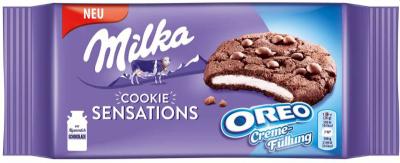 Печенье Milka Шоколадная Сенсация Орео 156 грамм