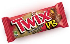Шоколадный батончик "Твикс Ореховое масло" (Twix Peanut Butter) 47.6 грамм