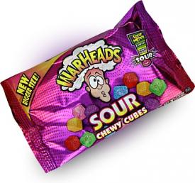 Жевательные конфеты суперкислые WarHeads Chewy Cubes 70 грамм